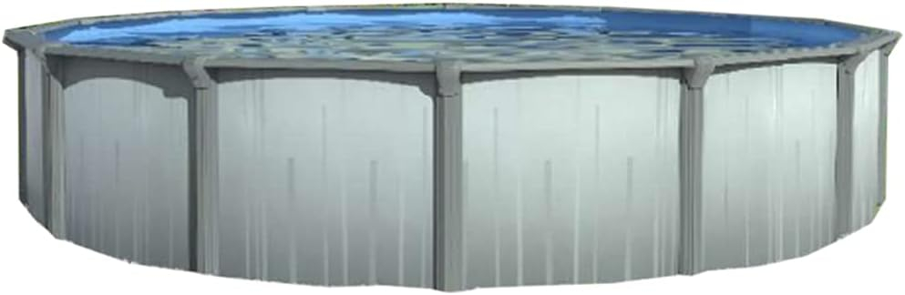 Lake Effect Pools 12' x 48" Round Bermuda Galvanized Painted Steel Above Ground Swimming Pool