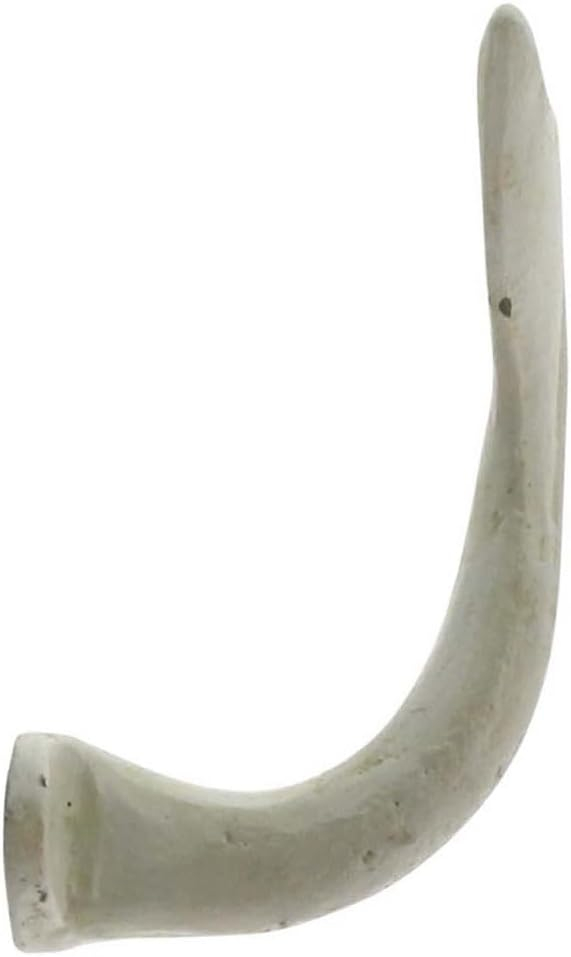 Whale Tail Wall Hook (Antique White)
