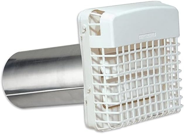 Dundas Jafine ProGard 4 In. White Plastic Dryer Vent Hood Kit BPGH4WZW