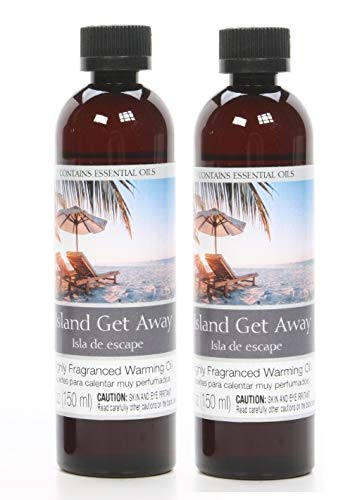 Hosley Set of 4, 5 oz. the Island Getaway Highly Scented Warming Oils