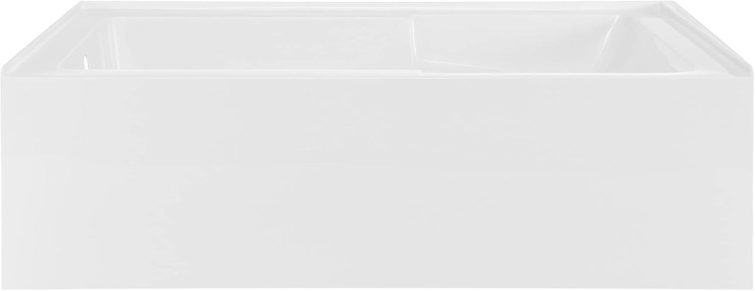 Voltaire 72" x 36" Left-Hand Drain Alcove Bathtub with Apron and Armrest