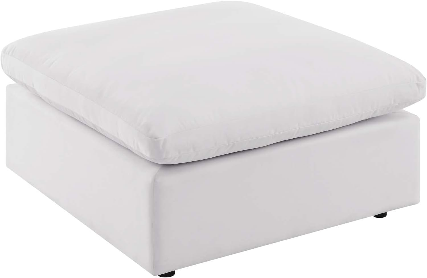 Modway Commix Overstuffed Outdoor Patio Ottoman in White