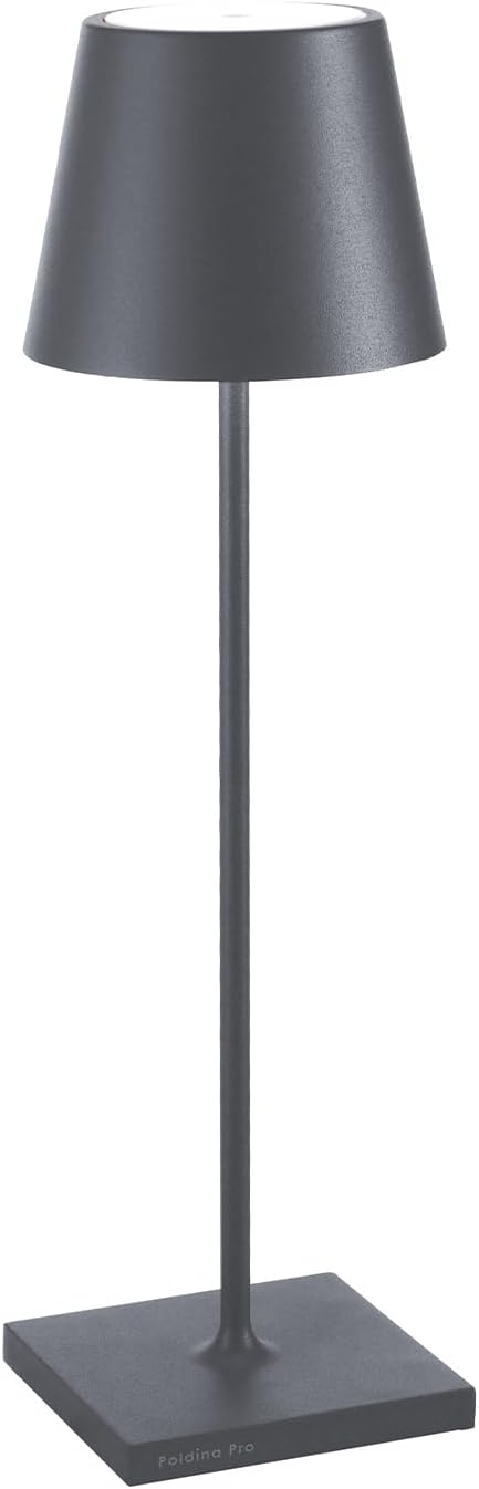 Dark Grey Cordless Adjustable Outdoor LED Table Lamp