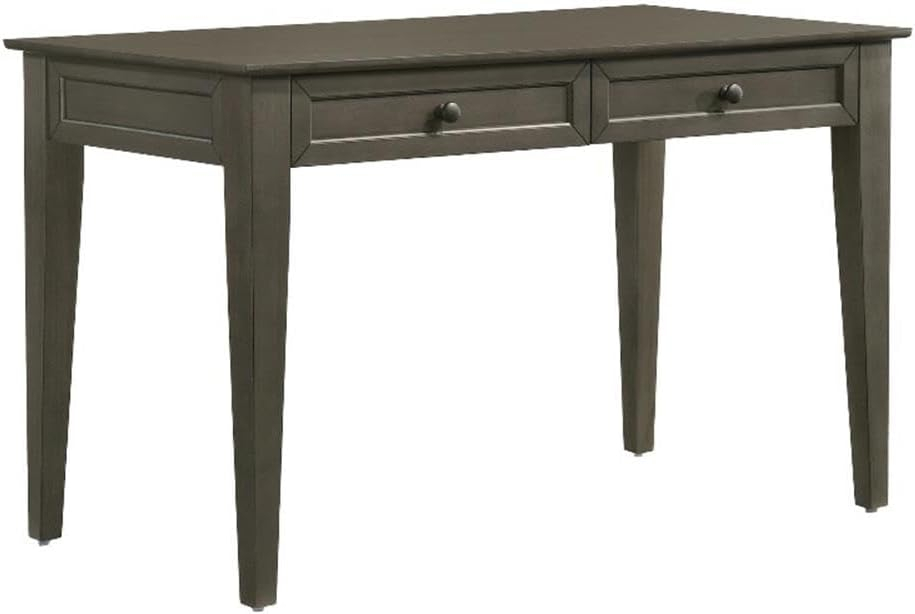 Intercon Furniture San Mateo Home Office 50" Wood Writing Desk in Gray