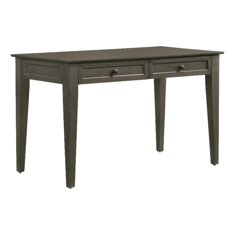 Intercon Furniture San Mateo Home Office 50" Wood Writing Desk in Gray