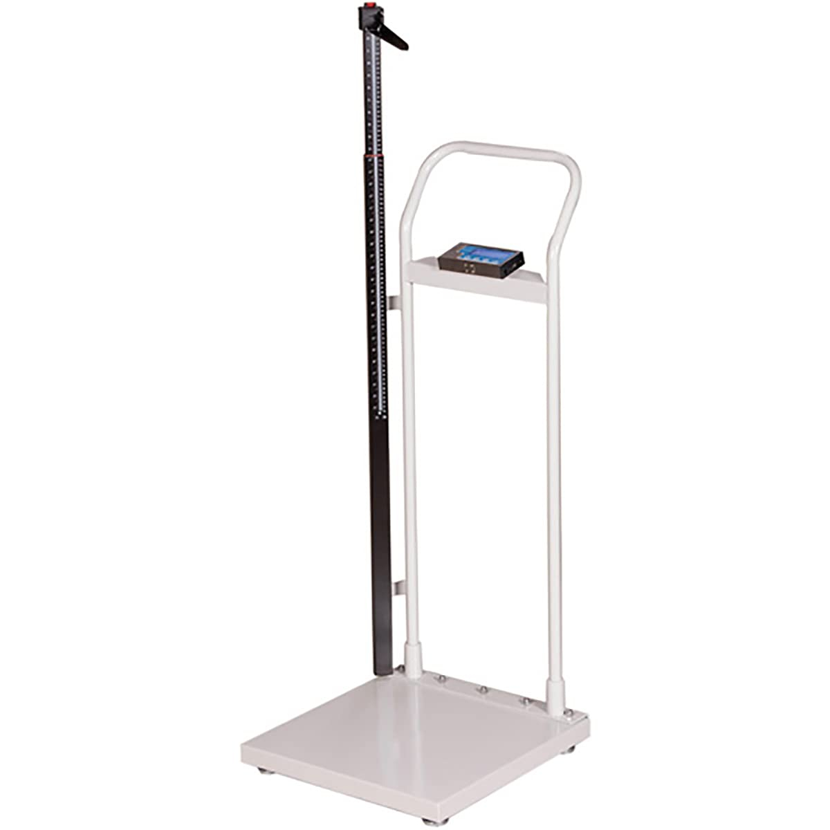White Steel Digital Physician Scale with LCD Display