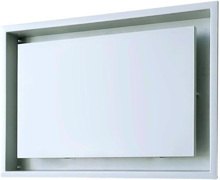 Aria Vent Drywall Lite Frame Collection Air Return, Satin White (10" x 14")