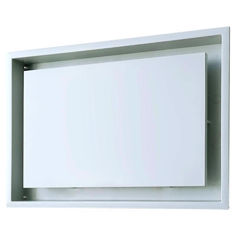 Aria Vent Drywall Lite Frame Collection Air Return, Satin White (10" x 14")