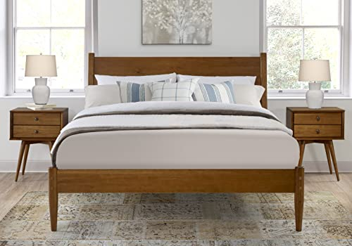 Mid-Century Castanho King Platform Bed