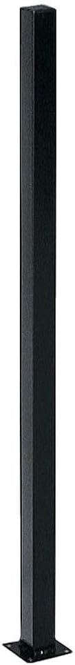 White Metal Fence Post 2 in. X 2 in. X 3 Ft. with Flange Post (White)