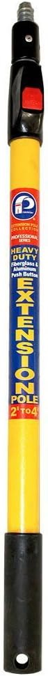 Premier 2 Ft. To 4 Ft. Telescoping Fiberglass & Stainless Steel Push Button Extension Pole