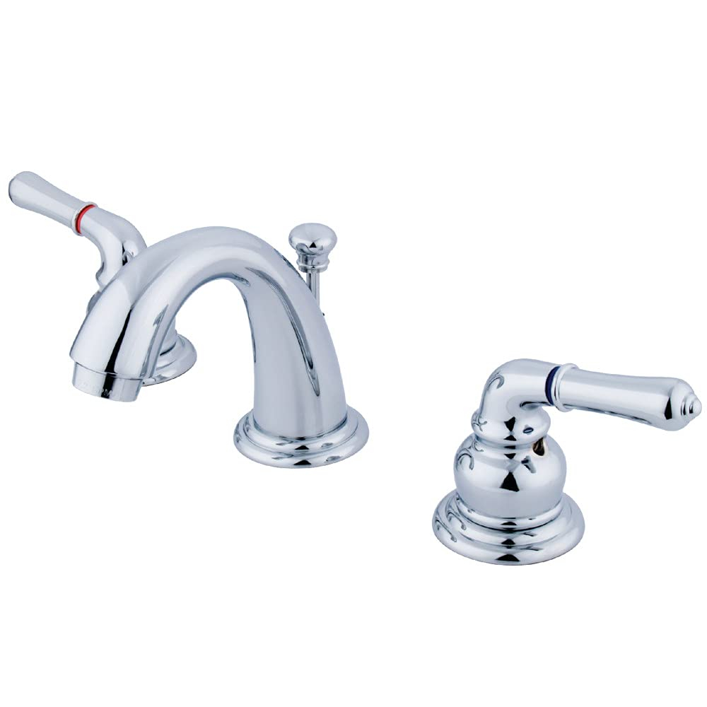 Kingston Brass GKB911 Magellan Widespread Bathroom Faucet, Polished Chrome
