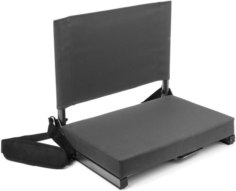 Cascade Mountain Tech Ultra-Padded Stadium Seat for Bleachers, Grey
