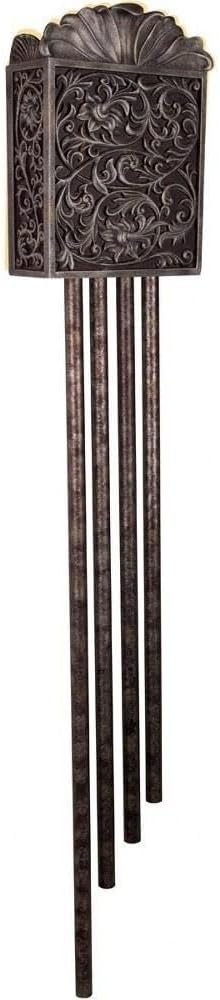 Craftmade Westminster Carved Long Chime in Hand Painted Renaissance Crackle - Silver