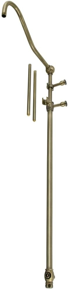 Kingston Brass Vintage 60-Inch Add-On Shower with 17-Inch Shower Arm
