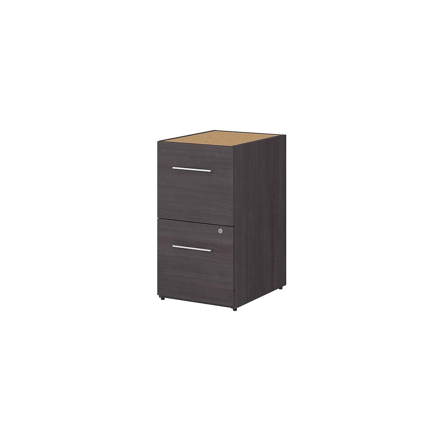 Storm Gray Vertical 2-Drawer Lockable Filing Cabinet