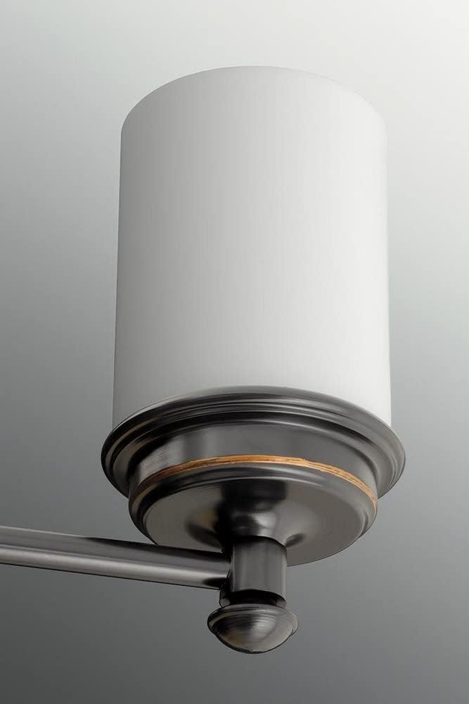 Brushed Nickel 12" Vanity Light with Etched Opal Glass