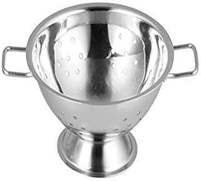 Compact Silver Stainless Steel Mini Colander
