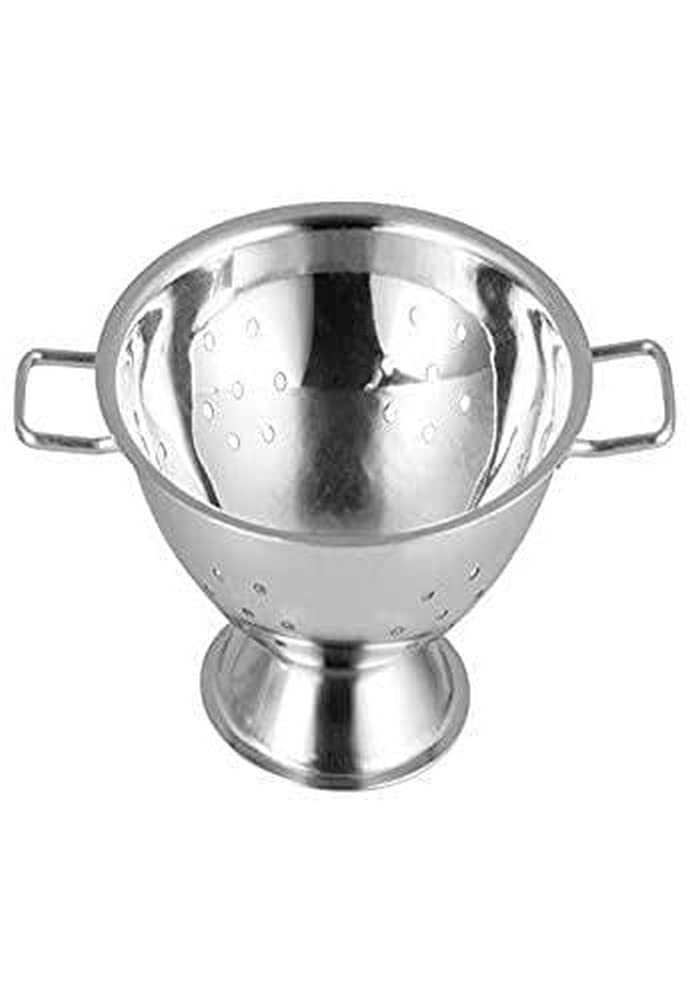 Compact Silver Stainless Steel Mini Colander