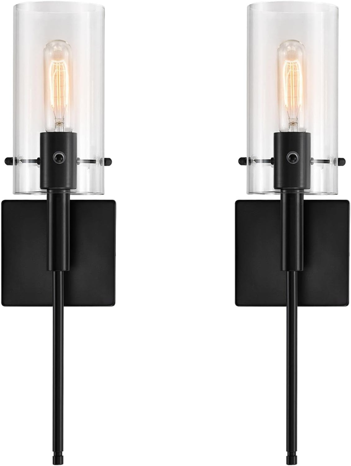 Kyrid Black Iron Armed Sconce Set of 2 Mornden Wall Sconce Set of 2 Hallway Light