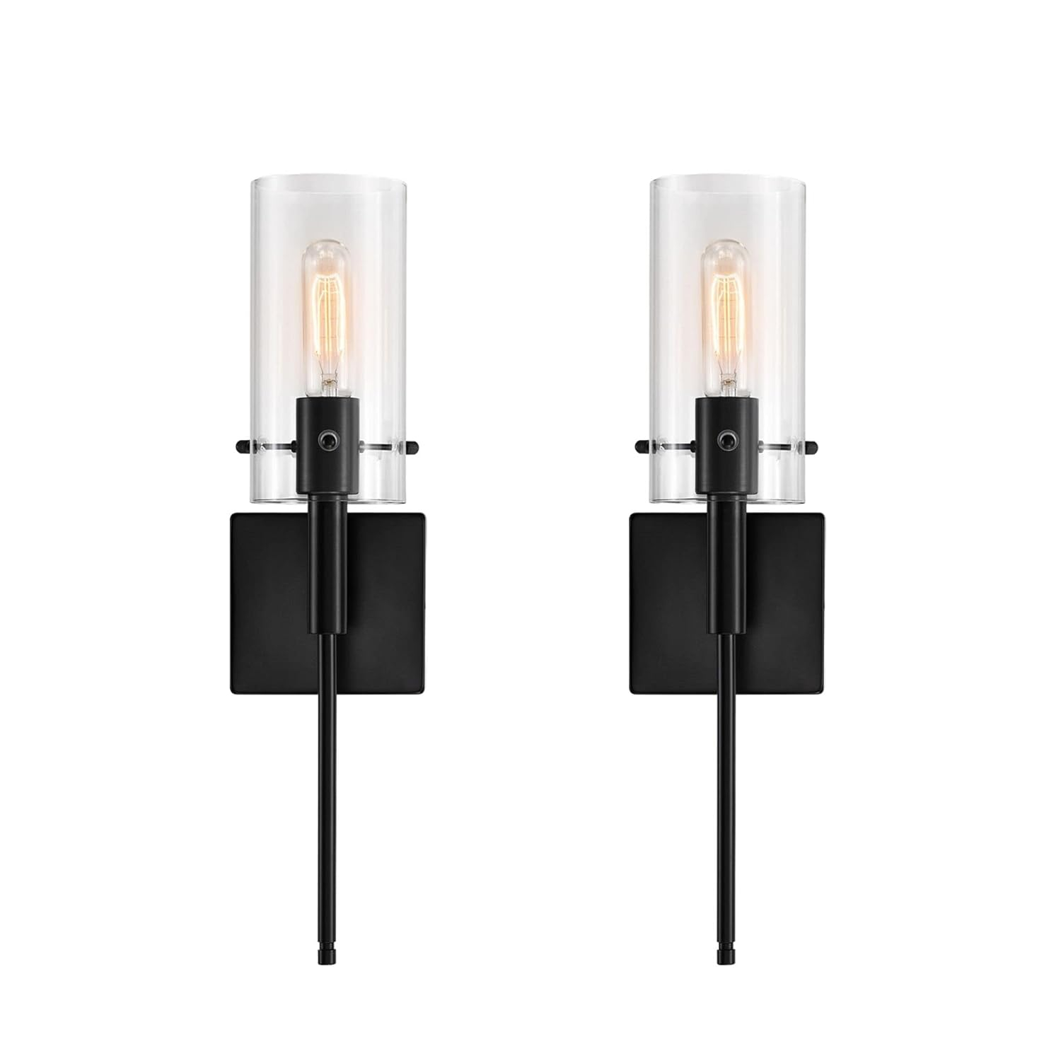 Kyrid Black Iron Armed Sconce Set of 2 Mornden Wall Sconce Set of 2 Hallway Light