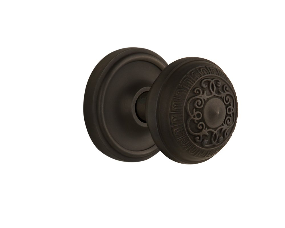 Classic Rosette with Egg & Dart Door Knob