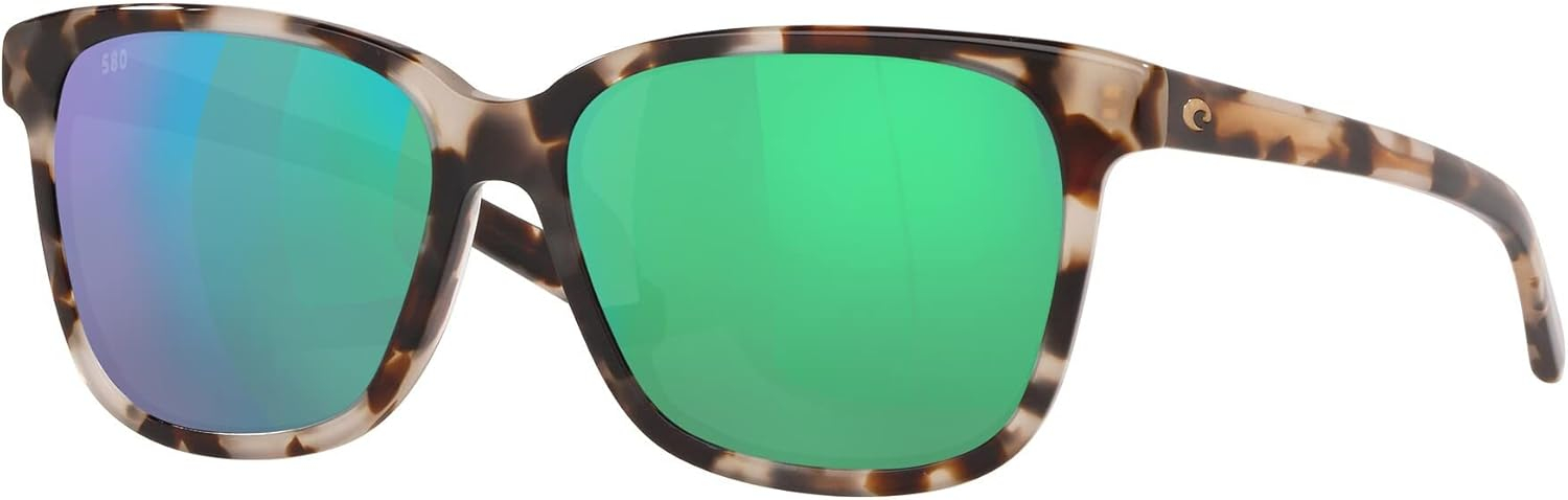 Costa Del Mar Green Mirrored Polarized Sunglasses