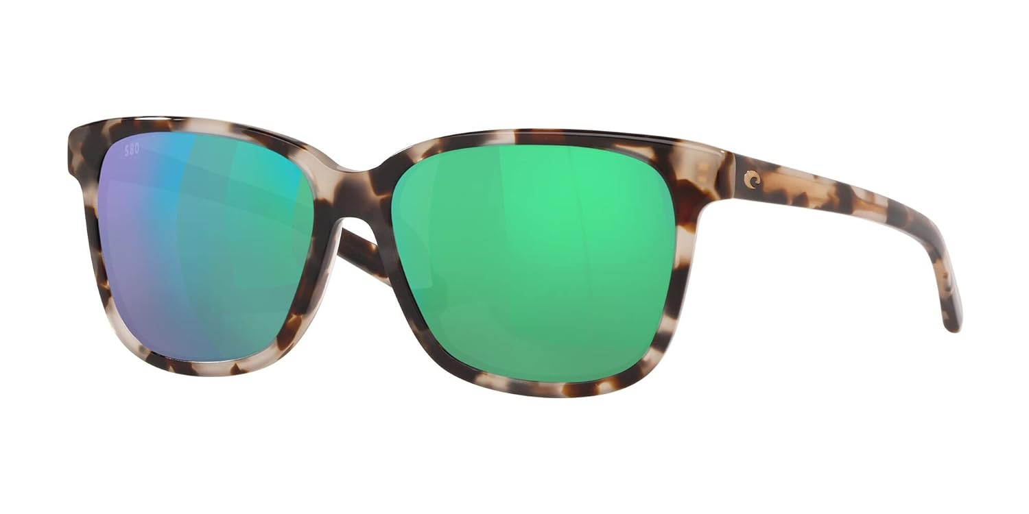 Costa Del Mar Green Mirrored Polarized Sunglasses