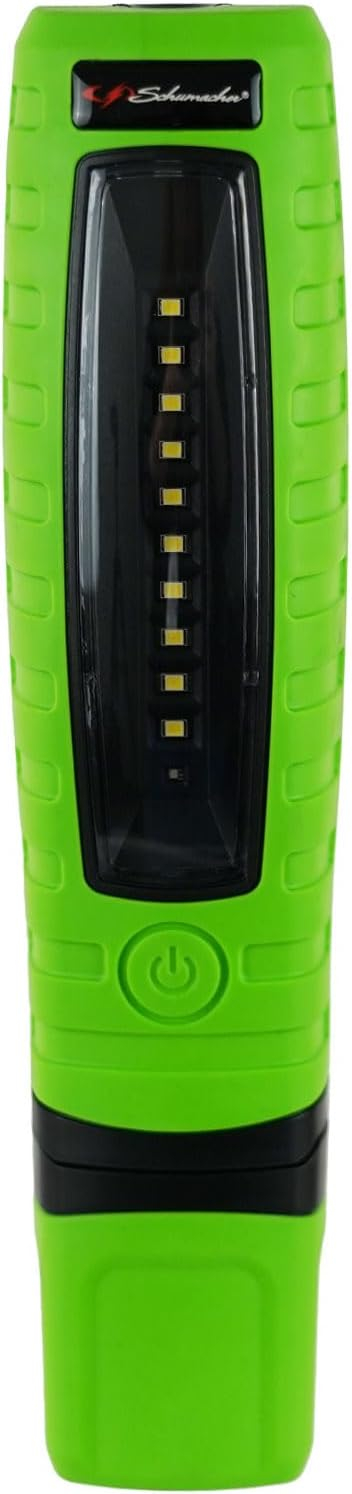 Schumacher Electric Rechargeable Lithium LED Magnetic Work Light and Torch, 360 Degree Swivel and Tilt, Three Lighting Modes, Hands-Free with Magnets and Swivel Hooks, SL360GU