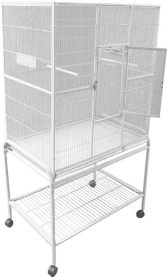 A&E Cage Company Flight Stand & Cage Bird Cage - Gray S