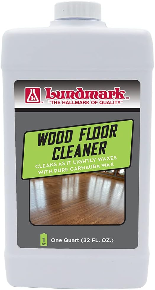 Lundmark Wood Floor Cleaner, for Paste Wax Finish Floors with Carnauba Wax, 32-Ounce, 3207F32-6