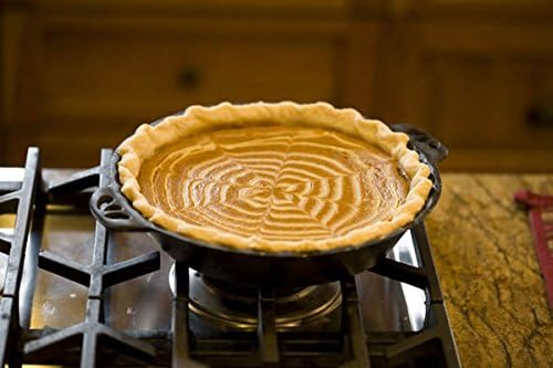 Camp Chef Cast Iron Pie Pan - True-Seasoned Cast Iron Pie Dish for Cooking & Camping Accessories - 10"
