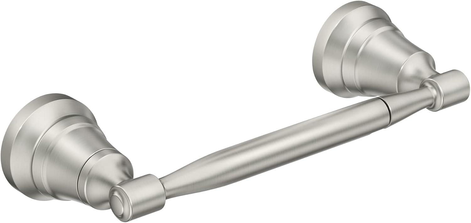 Moen Halle Brushed Nickel Moen MY0318BN Halle 18-inch Single Towel Bar, MY0318BN