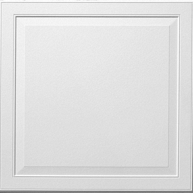 Armstrong 2x2 LEDGES Acoustic Ceiling Tiles for Suspended Ceiling Grids, 6-tiles per pack, White