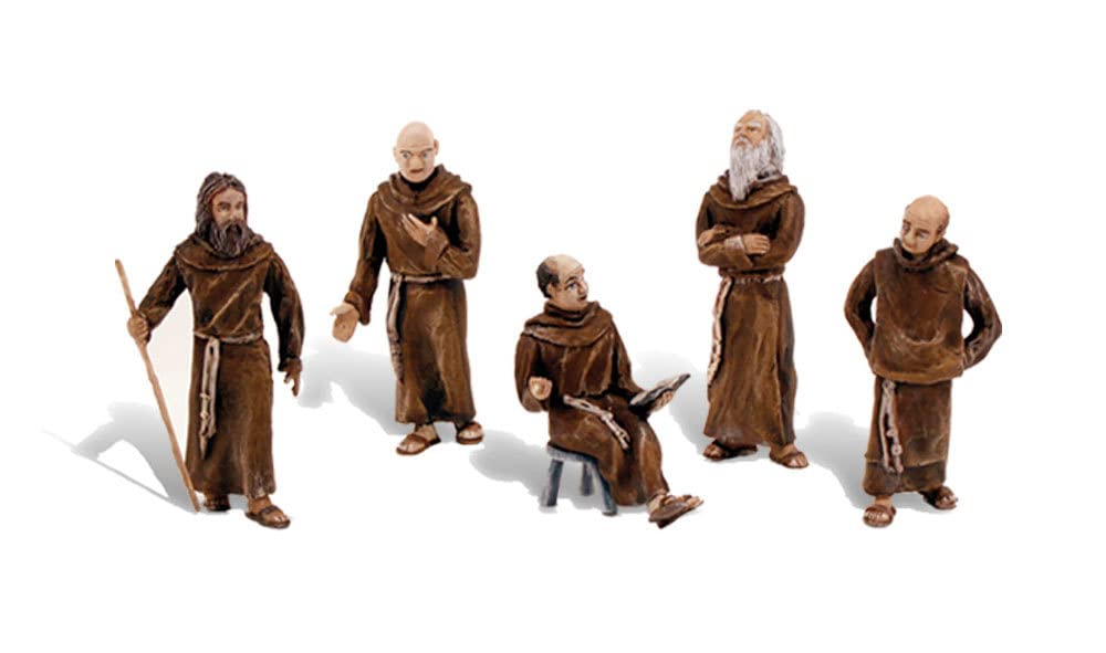 SceneARama Scene Setters(R) Figurines-Friars/Monks 5/Pkg