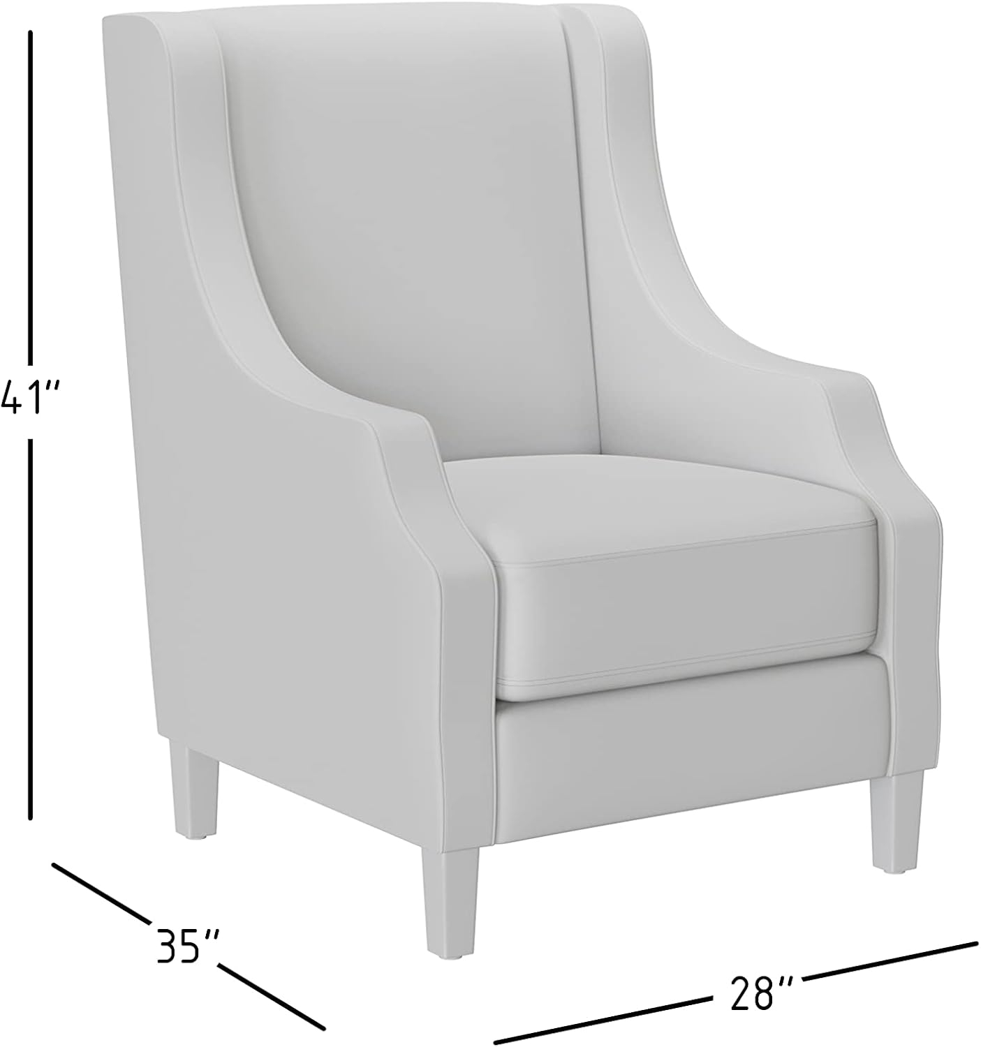 Jofran Westbrook Paisley Fabric Transitional Upholstered Accent Chair with Nailhead Trim