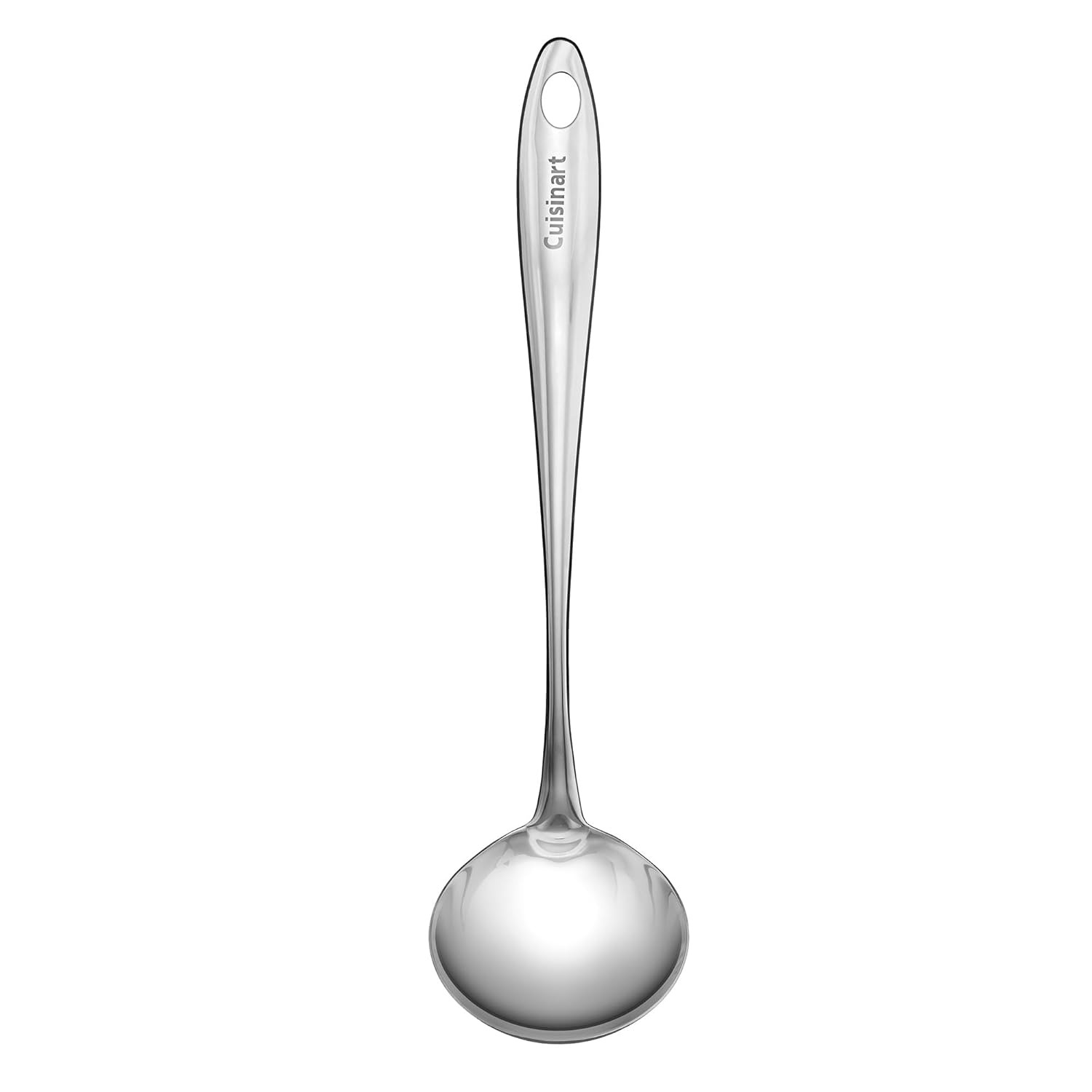 Elegant Stainless Steel Hollow-Handled Soup Ladle