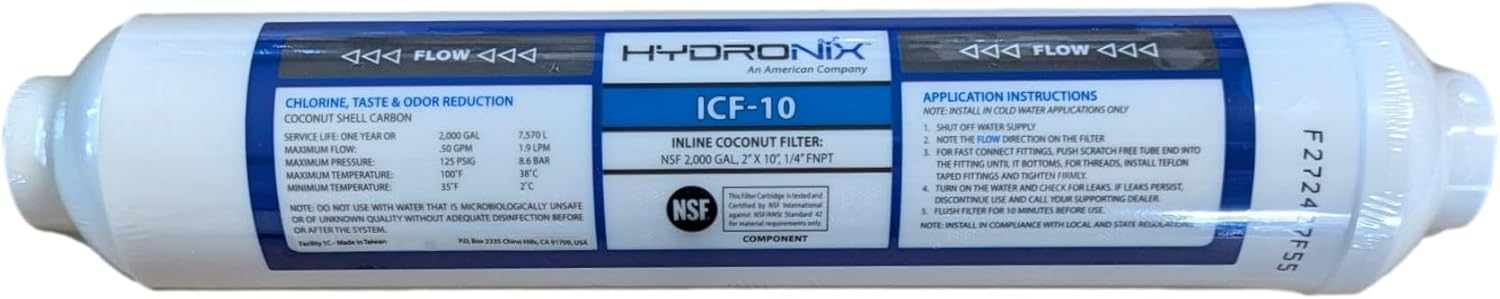 75 GPD Blue and White RO Filter Set with Membrane