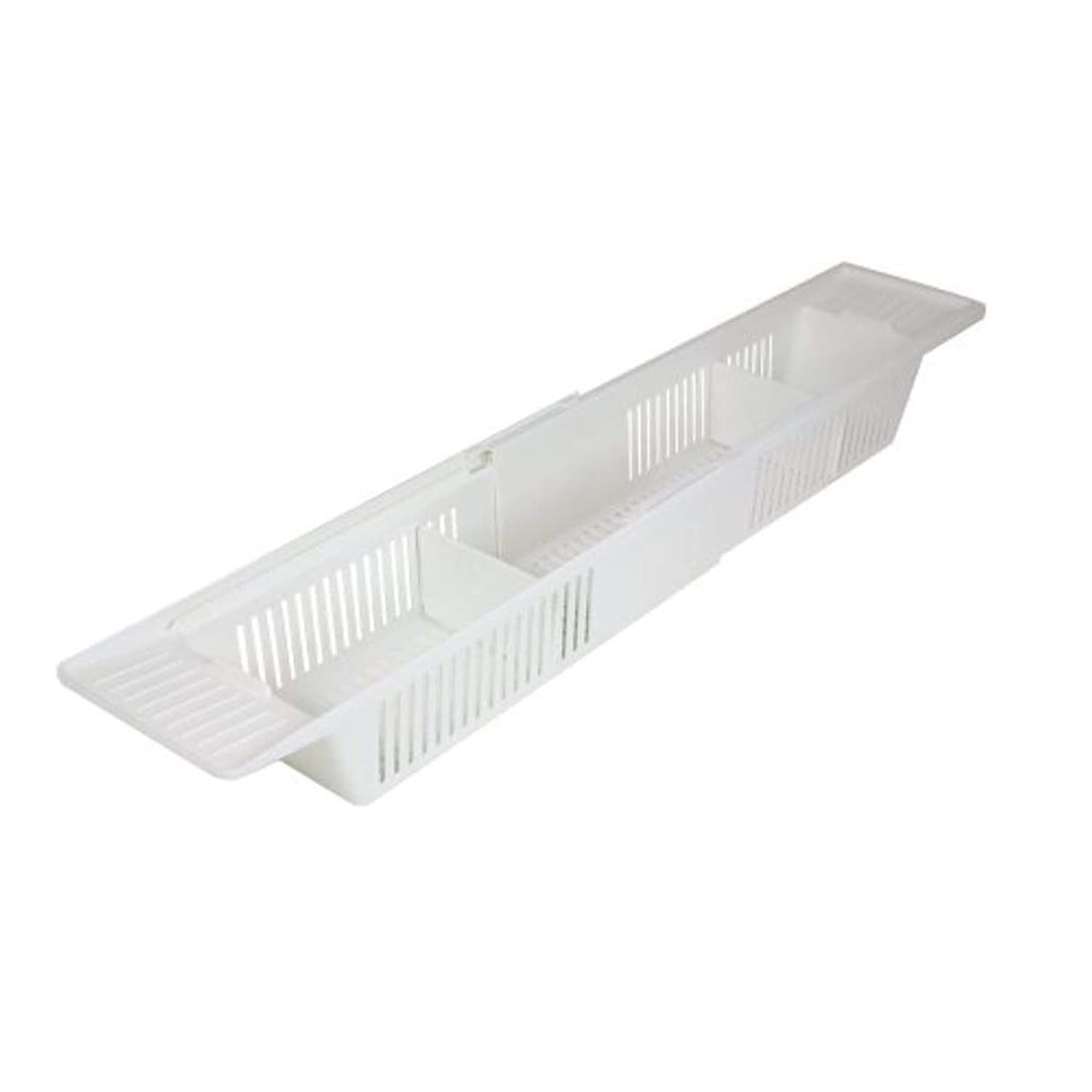 KidCo S372 Plastic Bath Tub Storage Basket Childs Toy Organizer, White