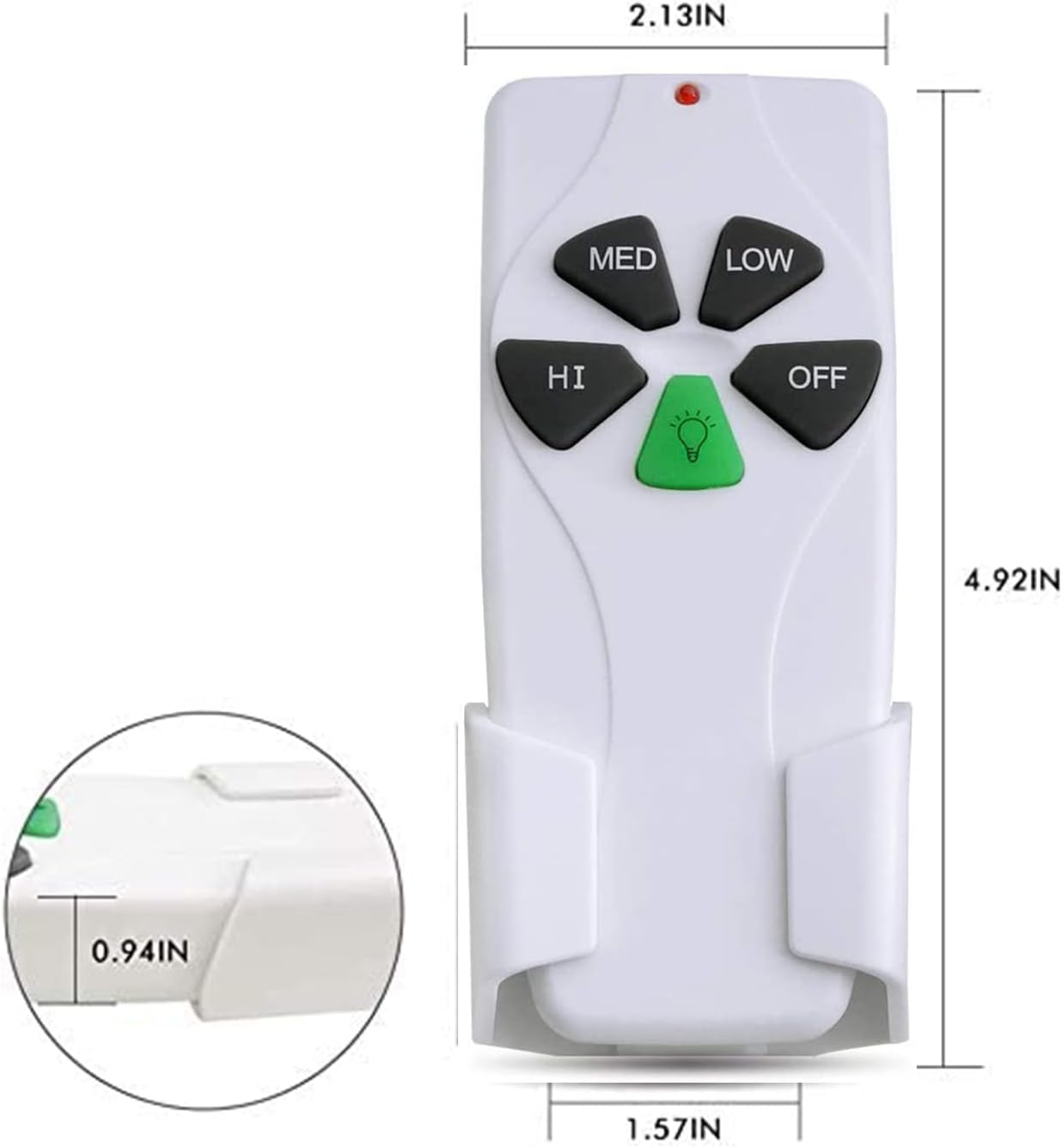 Wireless Ceiling Fan Remote Control Replacement for Hampton Bay Hunter