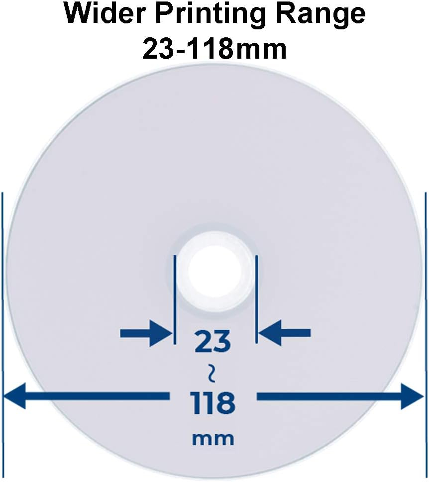 50 Pack Ritek Pro (Professional Grade) CD-R 52X 700MB Watershield Water Resistant Glossy White Inkjet Hub Printable Blank Recordable Disc,Light green,R80JS52-RTPWGN50CB