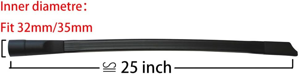 EZ SPARES 25-inch Flexible Vacuum Crevice Attachment Crevice Tool Crevice Brush Tool Kit for All 1-1/4" or 1-3/8"(32mm-35mm) Vacuum Hoses
