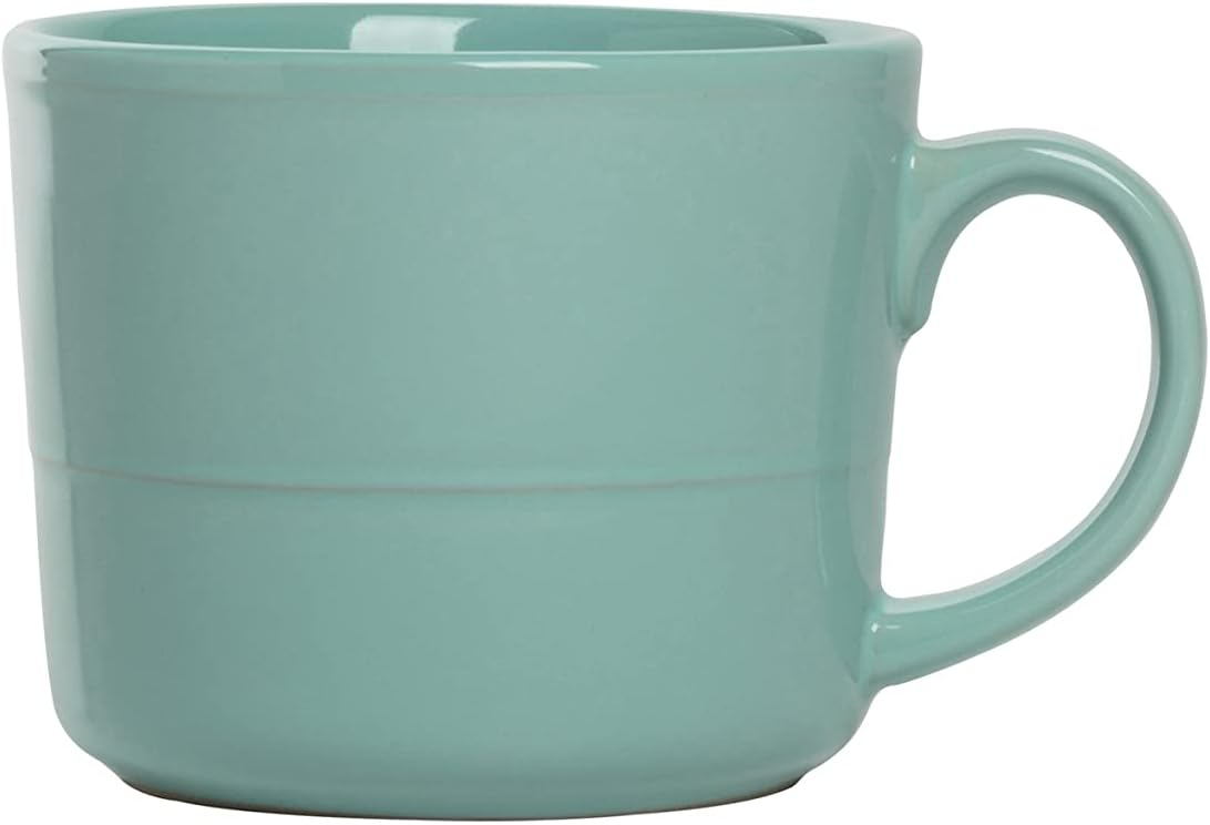 Seafoam Ceramic 12 oz Microwave Safe Mug Set of 6