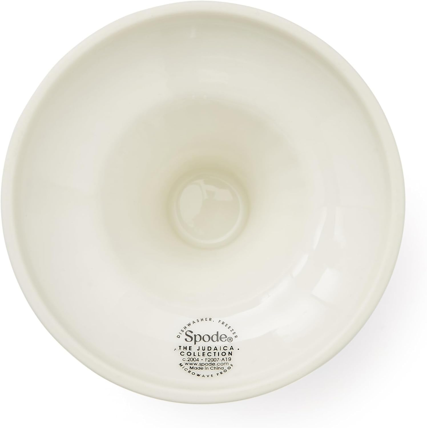 Traditional Blue and White Porcelain Kiddush Cup with Floral Motif