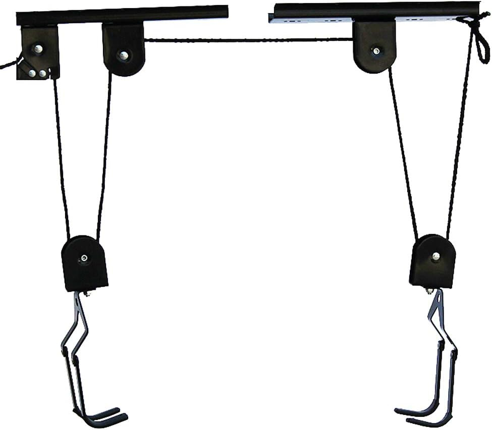 ENROSLU Bike Lift Hoist For Garage Storage,100 lb Capacity Heavy Duty Ceiling Mountain Bicycle Hanger Pulley Rack