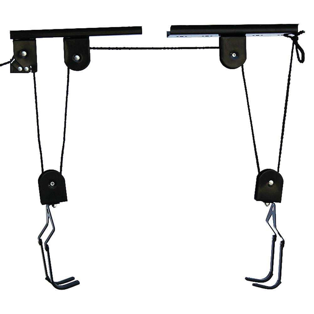 ENROSLU Bike Lift Hoist For Garage Storage,100 lb Capacity Heavy Duty Ceiling Mountain Bicycle Hanger Pulley Rack
