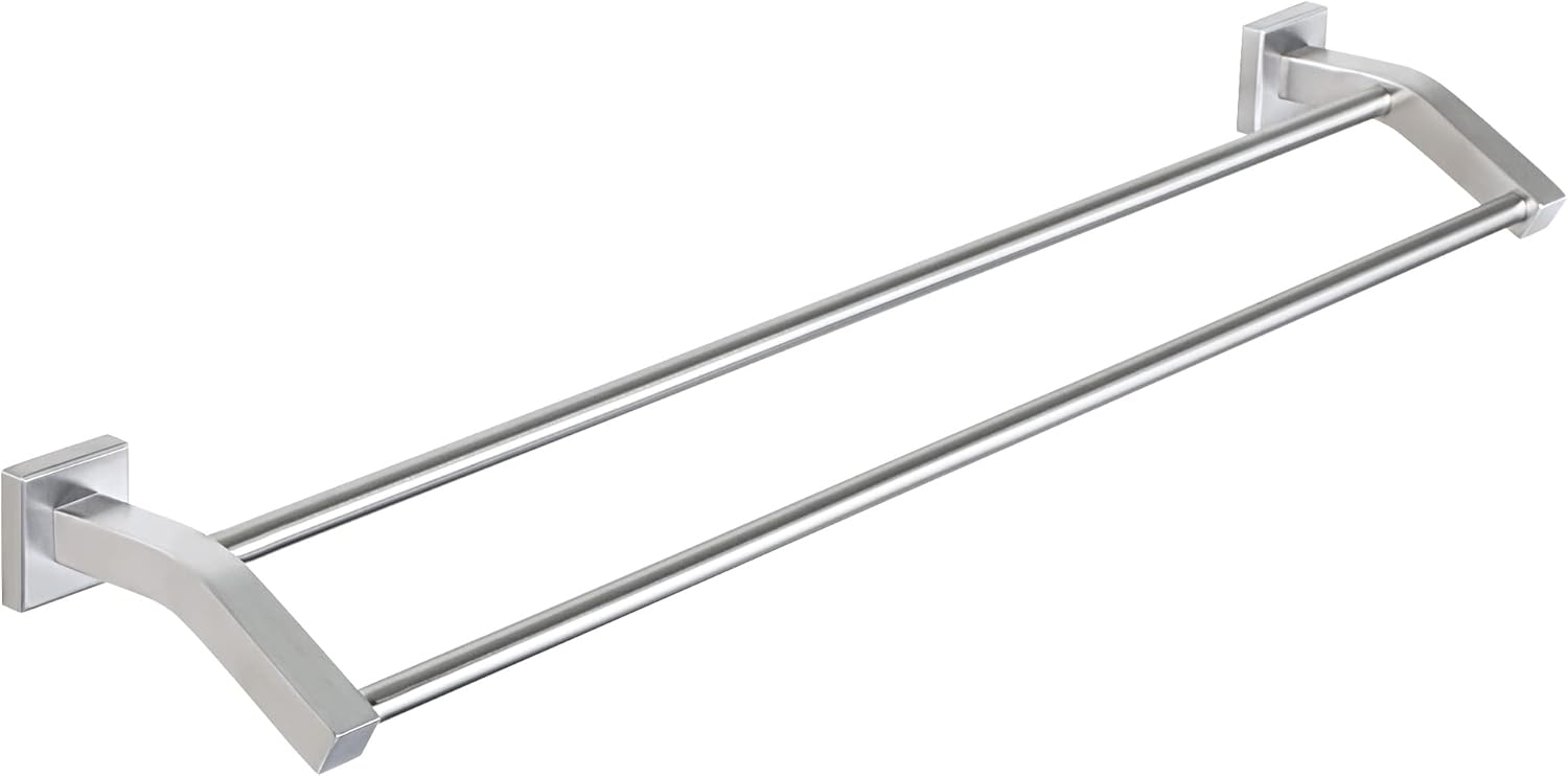 Alise Double Bath Towel Bars Towel Racks for Bathroom,Wall Mount Towel Holder Heavy Duty SUS304 Stainless Steel Towel Hanger Towel Rail,GK9700-G Golden Finish,28-Inch