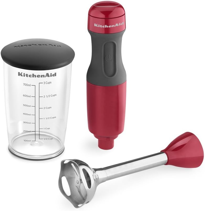 KitchenAid KHB1231 2-Speed Hand Blender, Empire Red - KHB1231ER (Used)