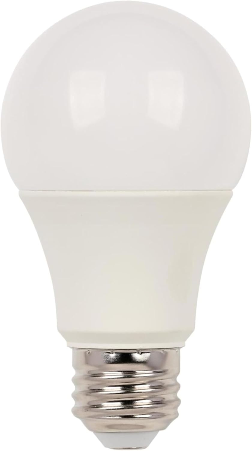 Bright White Frosted LED Light Bulb, Medium Base, 2 Pack