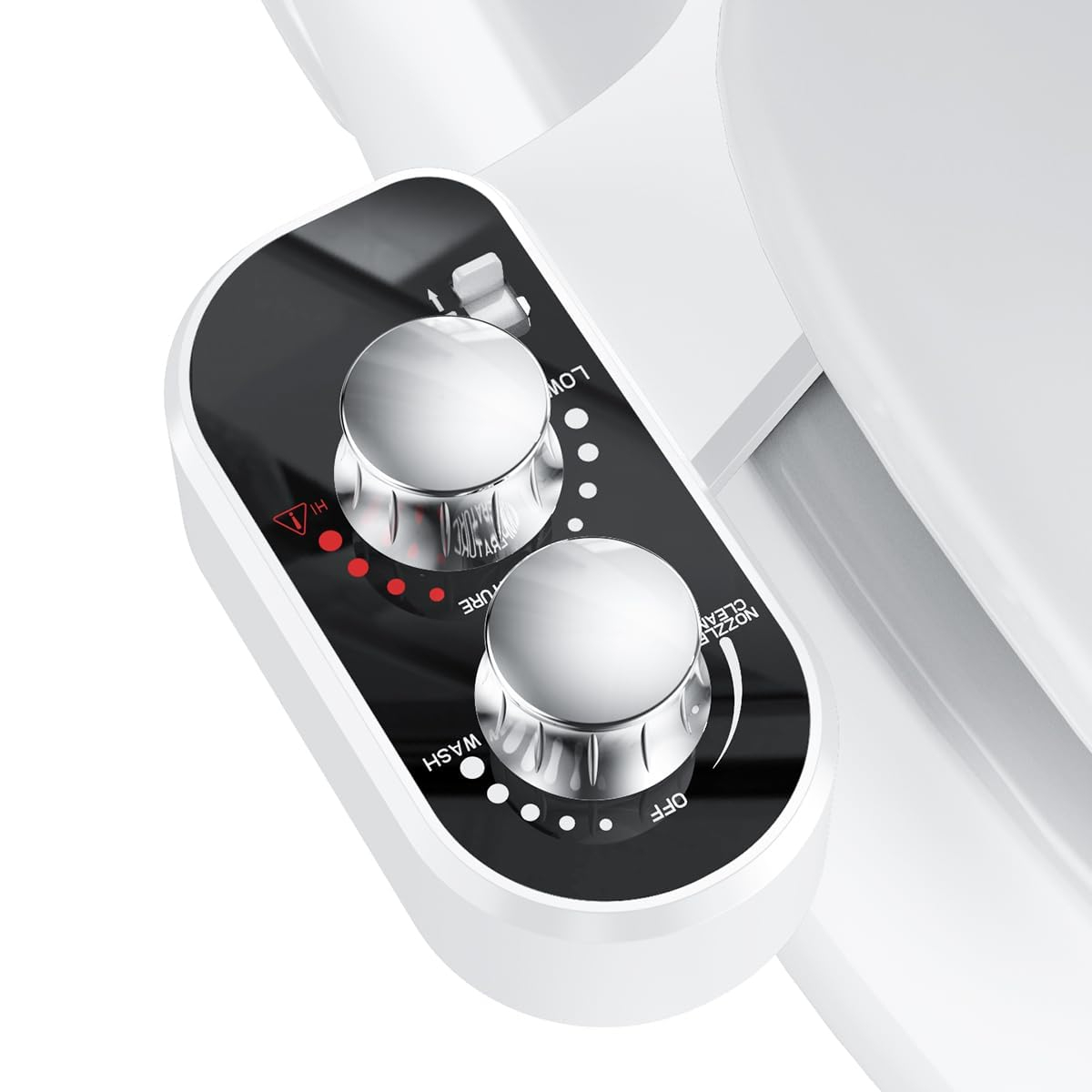 Hot and Cold Bidet Attachment for Toilet, Ultra-Slim Bidet Attachment Warm Water, Non-Electric Adjustable Pressure Self Cleaning Sprayer Nozzle Control for Posterior, Feminine Wash (Chrome)